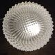 Vintage round molded glass ceiling light