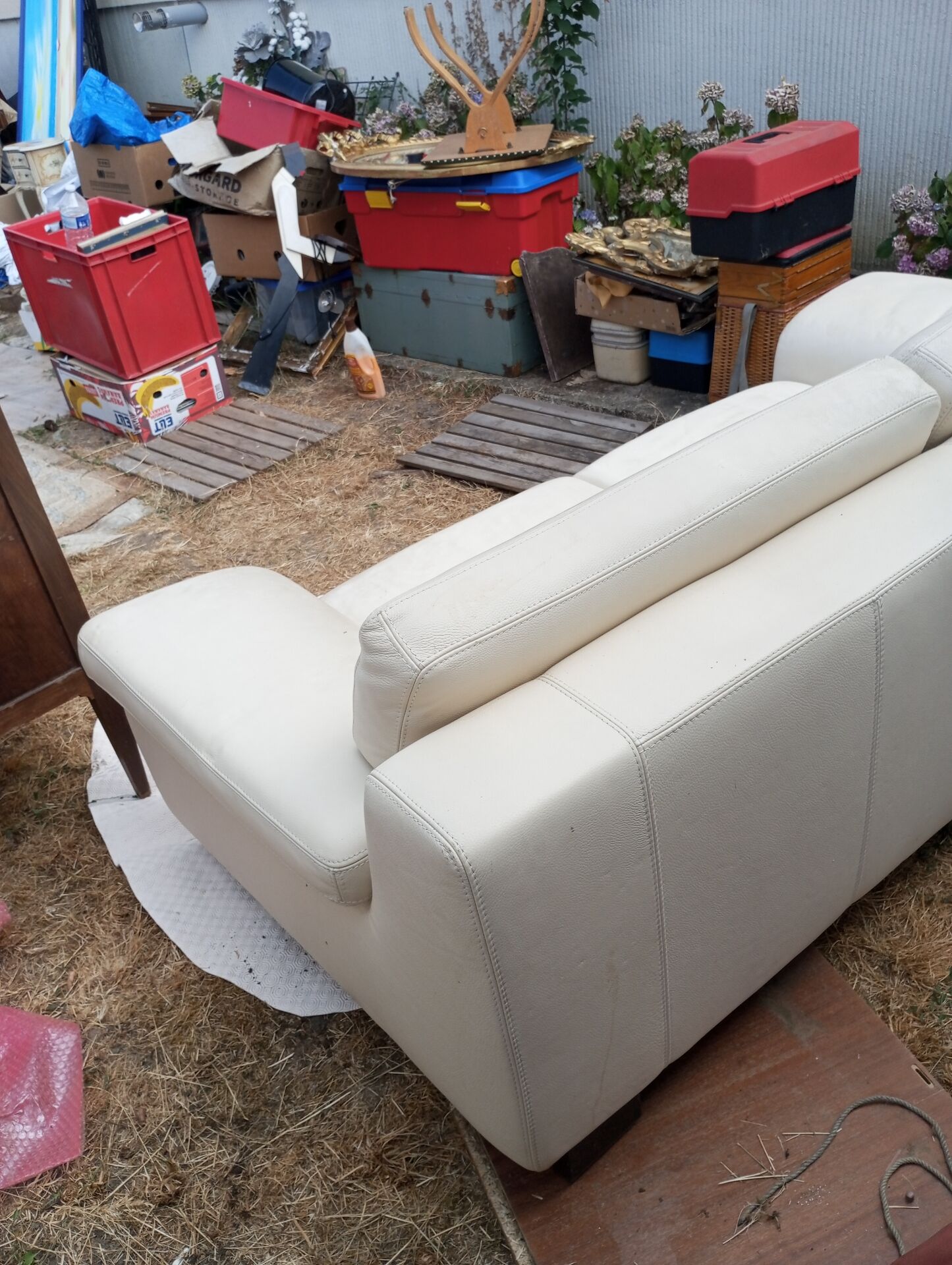 Canapé vintage en cuir 3 place