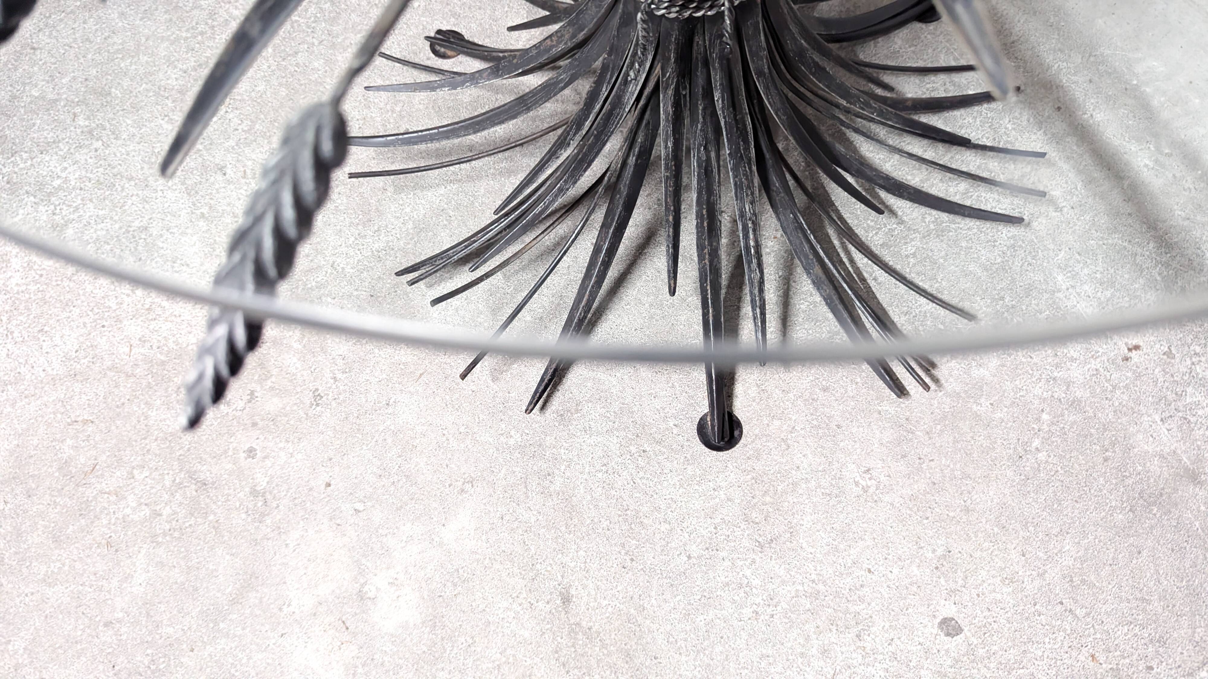 Coffee table with ears of wheat, "Coco Chanel" by Goossens, Circa 1970