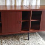 Enfilade moderniste en teck par René-Jean Caillette - années 50/60