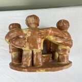 Handmade pottery candle holder