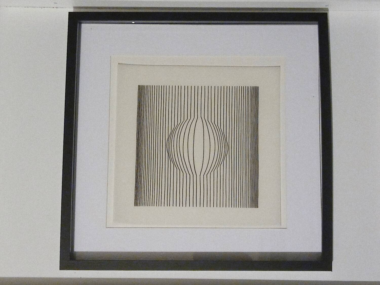 Tableau Vintage Art Optique - Victor Vasarely - Frame 40x40cm