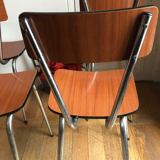 Brown formica chairs
