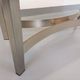 Vintage coffee table in smoked glass and brushed cast aluminum from the 70s