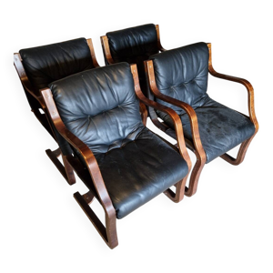 4 fauteuils design vintage - asko finlande