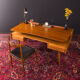 Walnut desk by WK Möbel from the 1950s