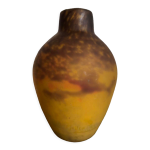 Vase en pâte de verre Muller Frère