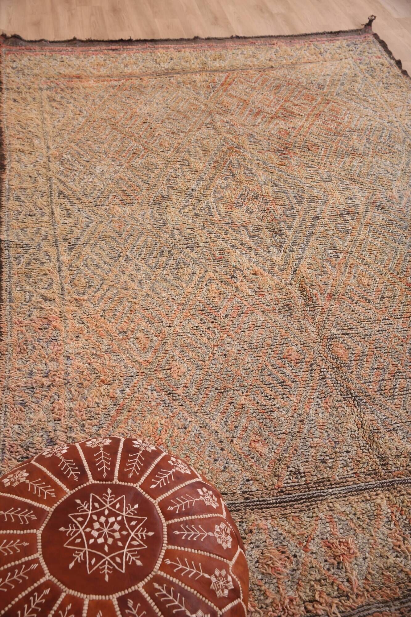 Vintage Moroccan Rug 179 x 276 cm, Berber Wool Rug Handmade, Bohemian Rug