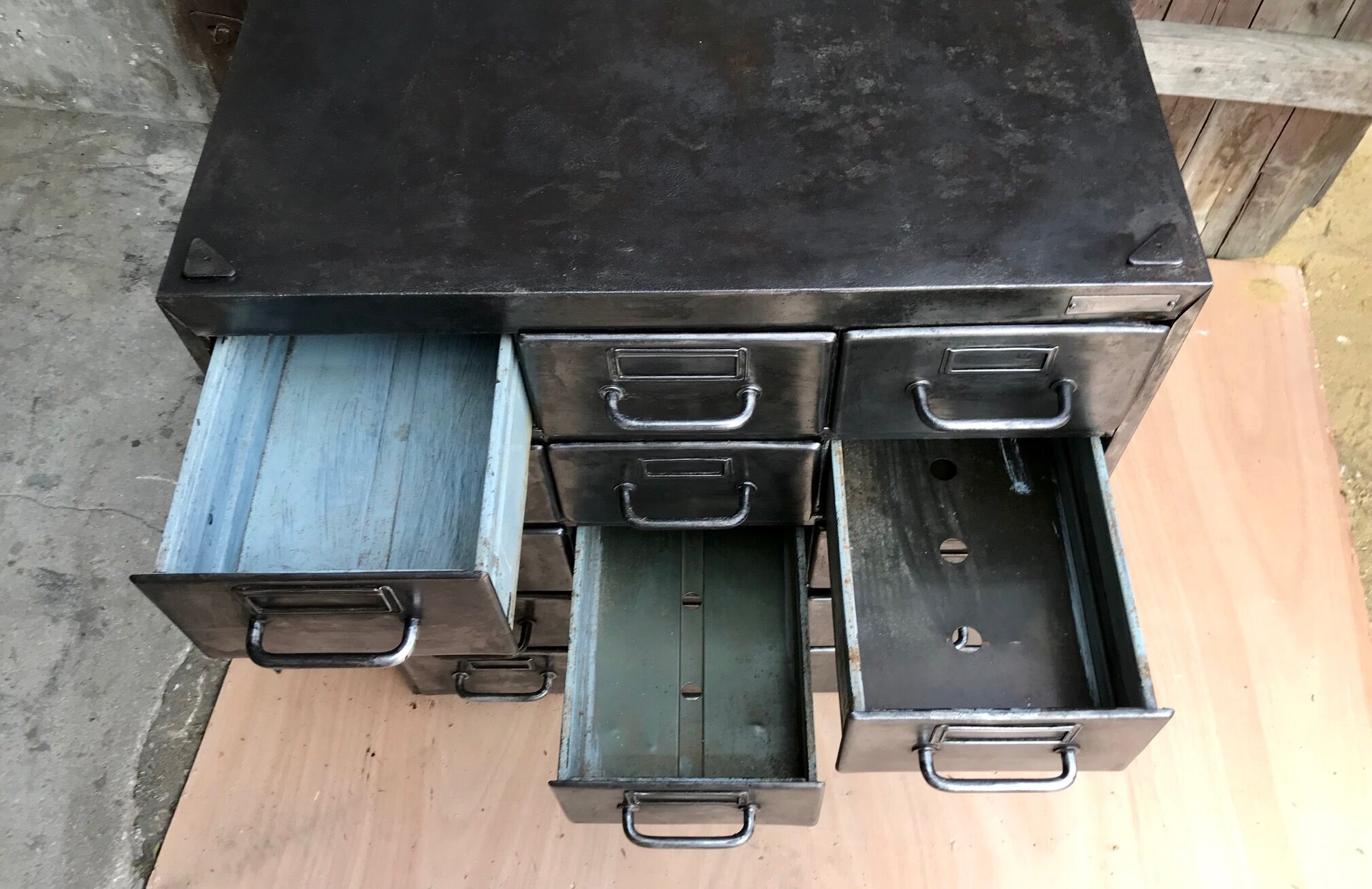 Furniture industrial metal business Flambo, 15 drawers