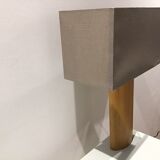 Lamp with solid oak foot