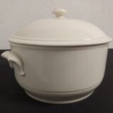 White earthenware soup