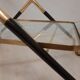 Serving table in brass wood
