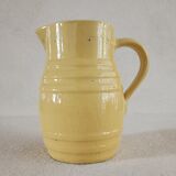 Glazed ceramic pitcher