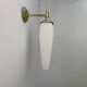 Pair of old vintage opaline wall lights