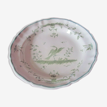 18th-century Moustiers dish