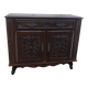 Antique solid wood sideboard with drawers and two doors