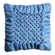 Coussin plissé drapé en tissu satiné, France vers 1970