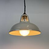 Vintage Industrial Beige Painted Ceiling Lamp, 2000s