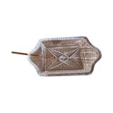 Crystal salad bowl for appetizers BOHEMIA, Czechoslovakia 1970s