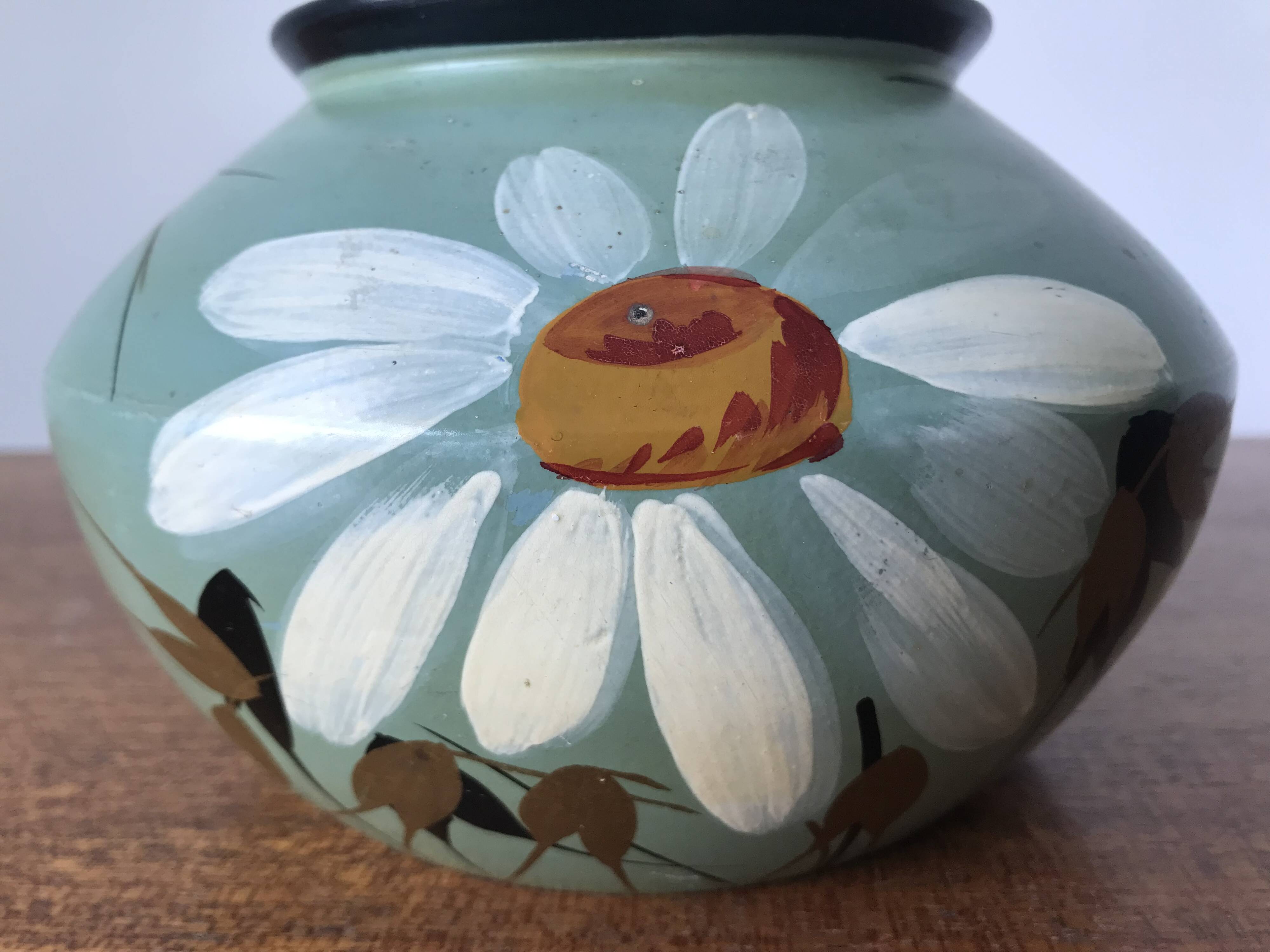 Ceramic vase by Louis Giraud, Vallauris, circa 1940.