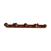 Old wall coat holder with 5 patères