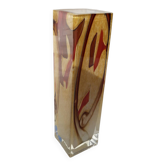 Vase en verre couleurs d'automne