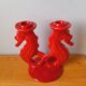 Ceramic seahorse candlestick by Bitossi.