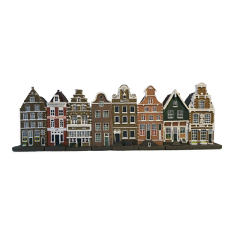 Amsterdam Canal Houses, Netherlands, 90s, vintage