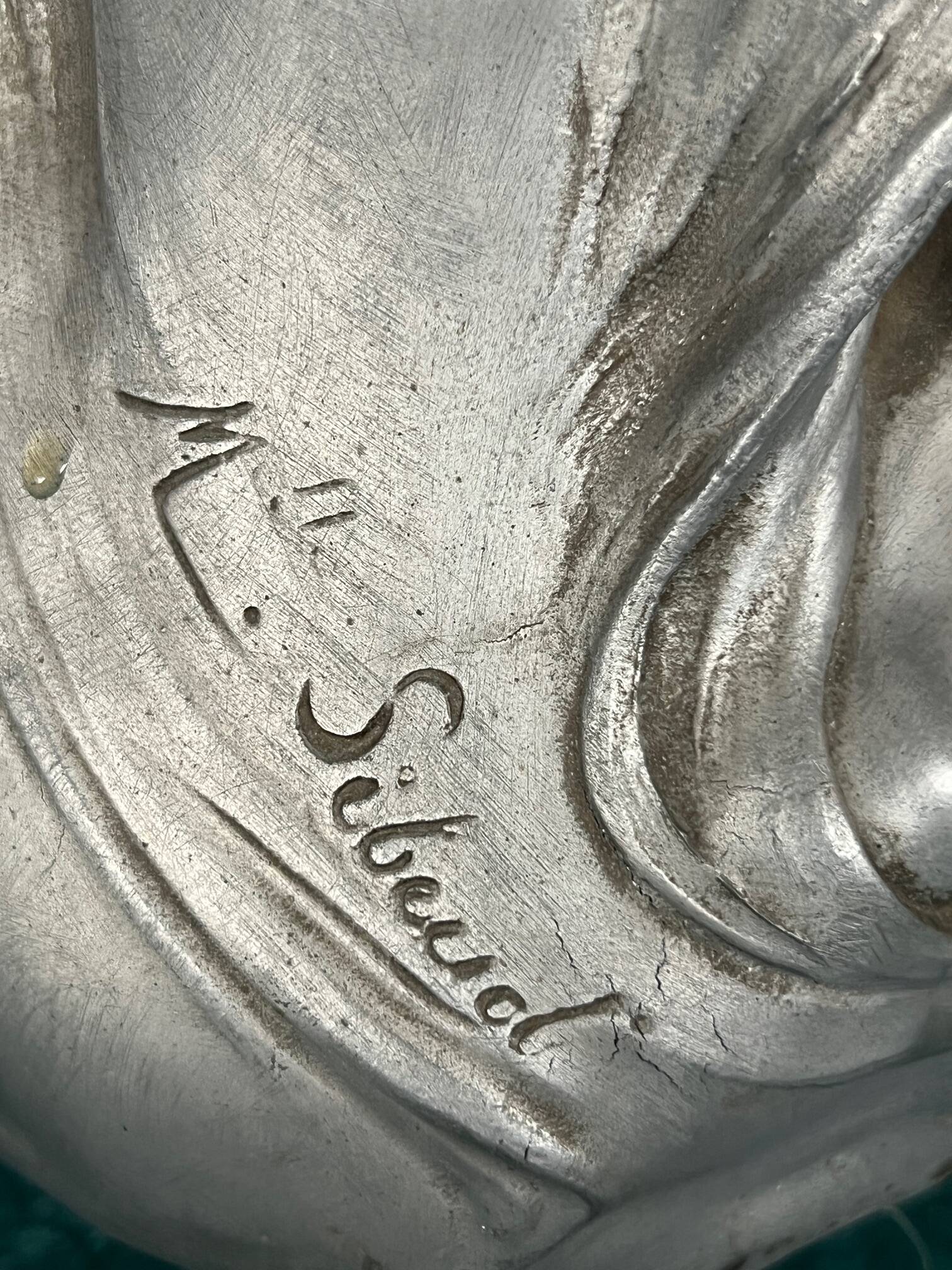 Miss Sibeud. Large Art Nouveau vase.