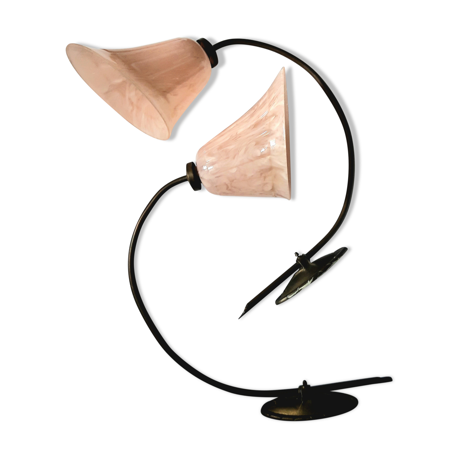 Pair of opaline sconces