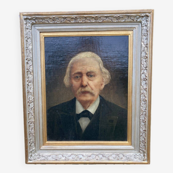 Old portrait - man with white mustache