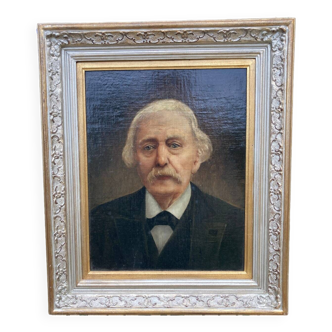Old portrait - man with white mustache