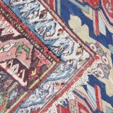 Rare Antique Persian Rugs Azerbaijan, Soumak Flat-Weave Rug-167x197cm