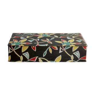 1950s fabric sewing box