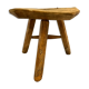 Tabouret rustique bois tripode
