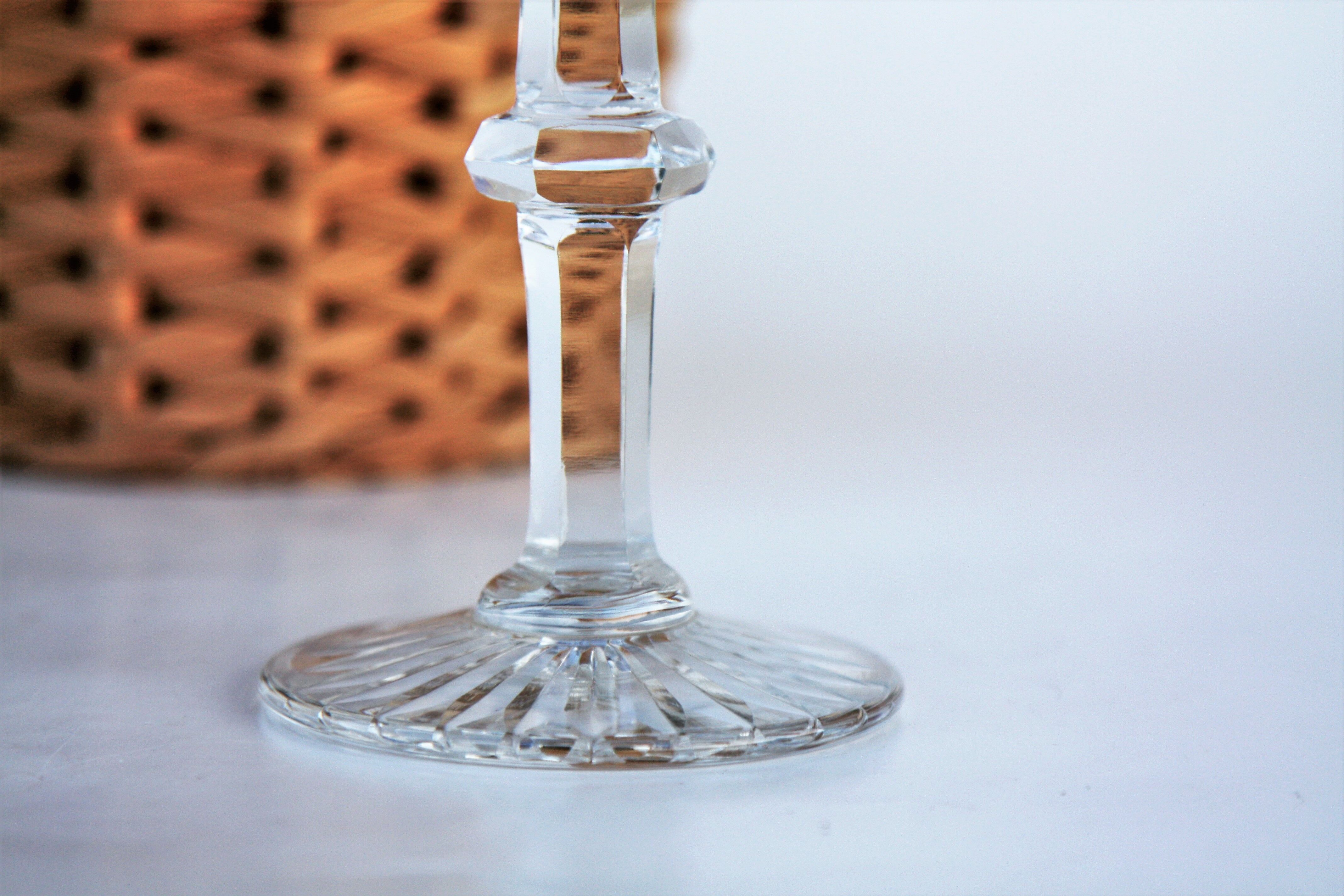 Rhine wine glass crystal St Louis Trianon