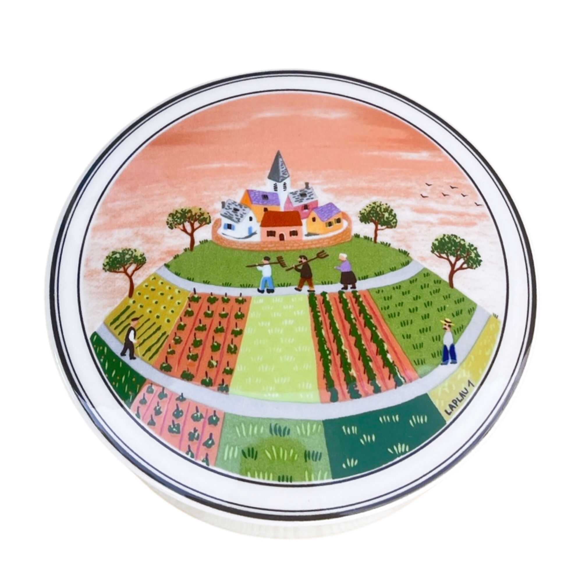 Jewelery box by Villeroy&Boch, designed by G. Laplau, Luxembourg, 1980s