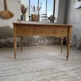 Blonde walnut desk and pine top 1900