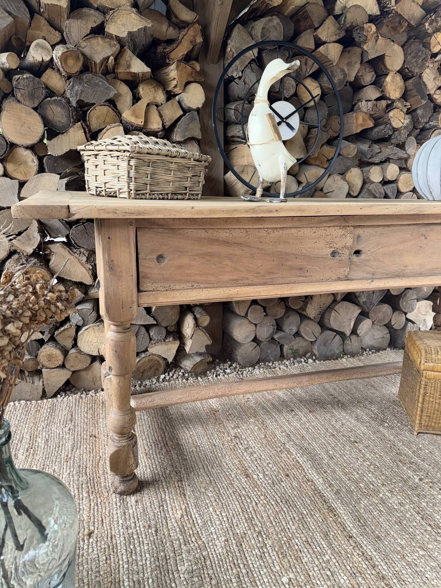 Work table or renovated antique draper's table