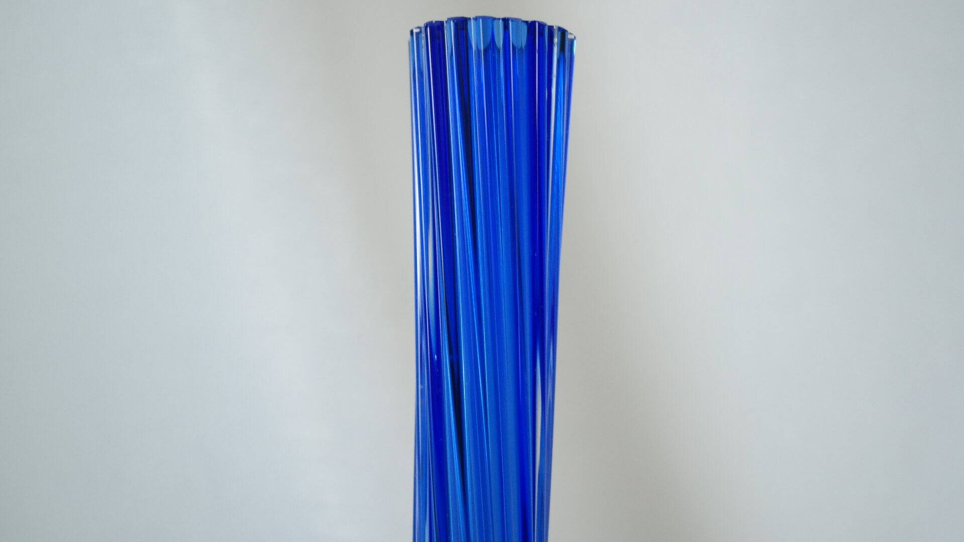 Twisted glass soliflore vase