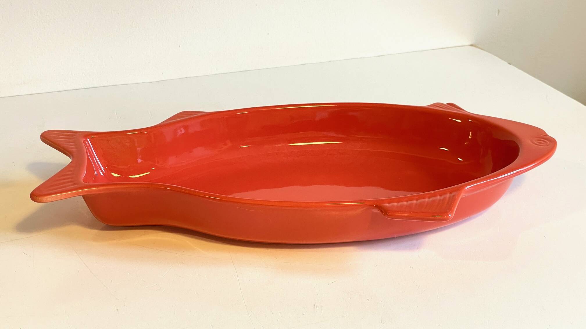 Emile Henry France ceramic dish FISH shape