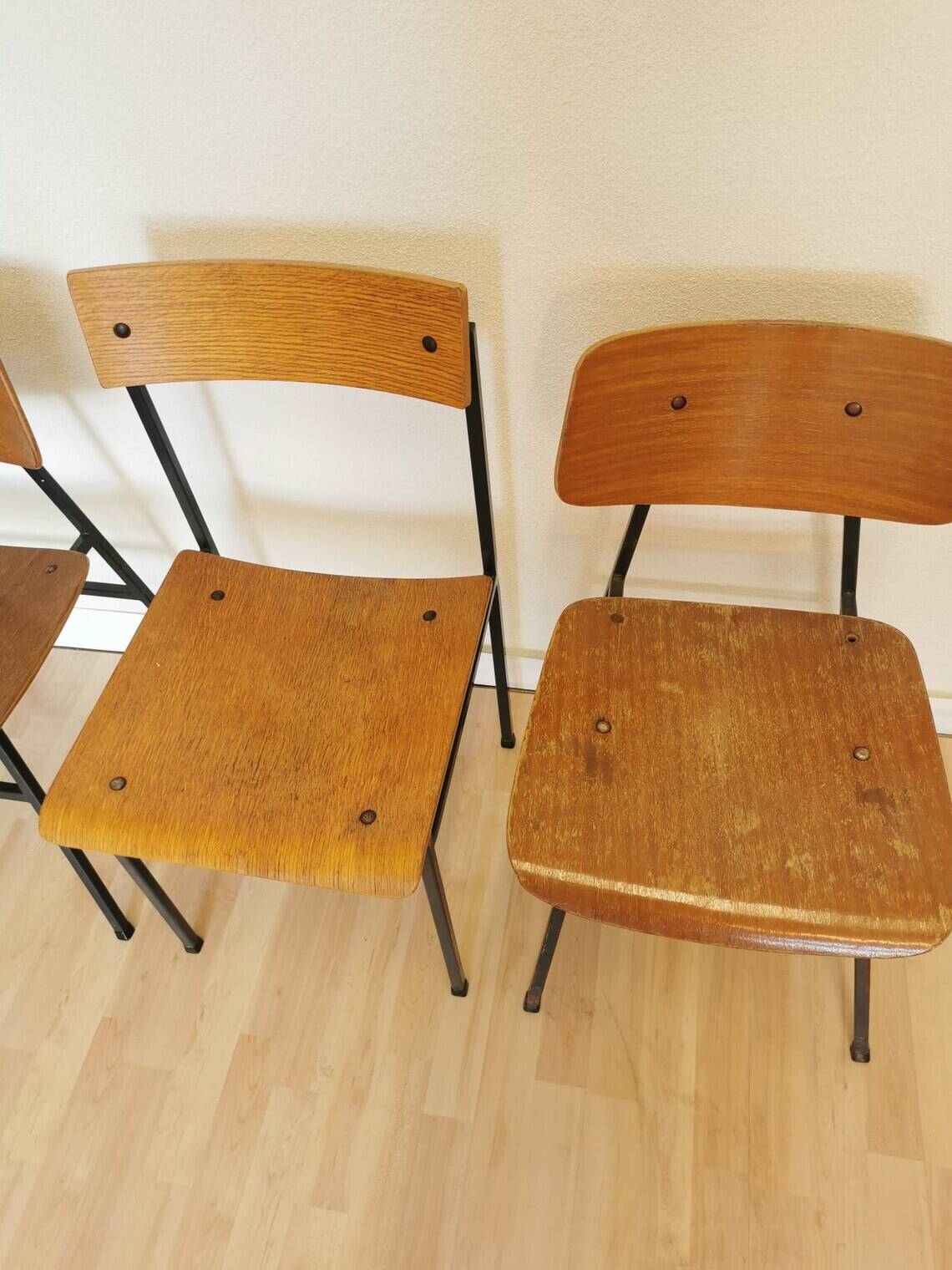 Vintage Stol Kamnik Wooden Dining Chairs - 1970s Yugoslavia - Set of 4