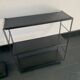 Pair shelves vintage 1960 black string - 49 x 58 cm