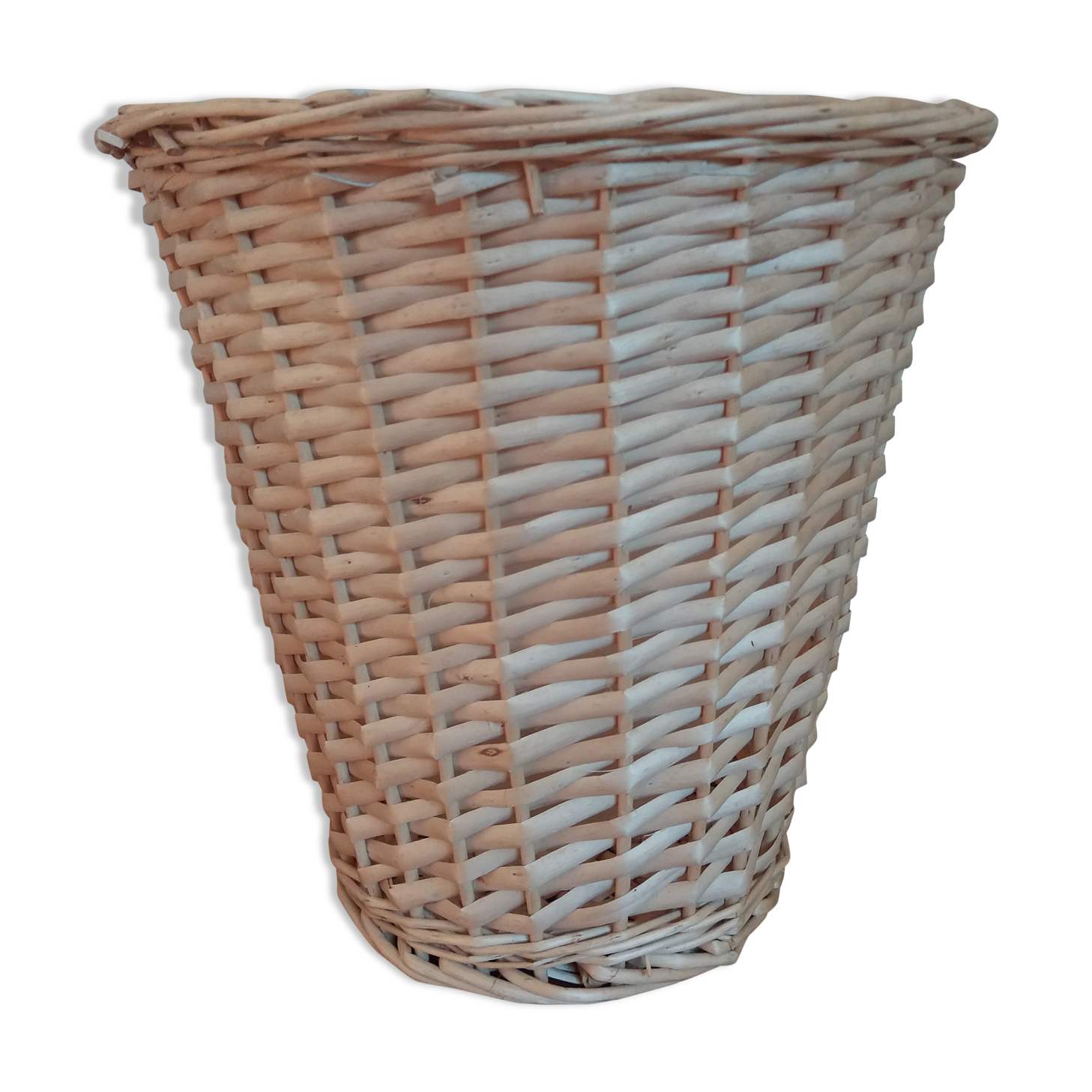 Braided wicker pot cover paper basket