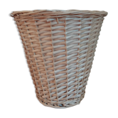 Braided wicker pot cover paper basket