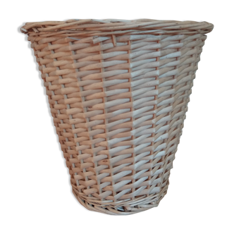 Braided wicker pot cover paper basket