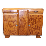 Low vintage Mado style Parisian sideboard 3 doors 2 drawers