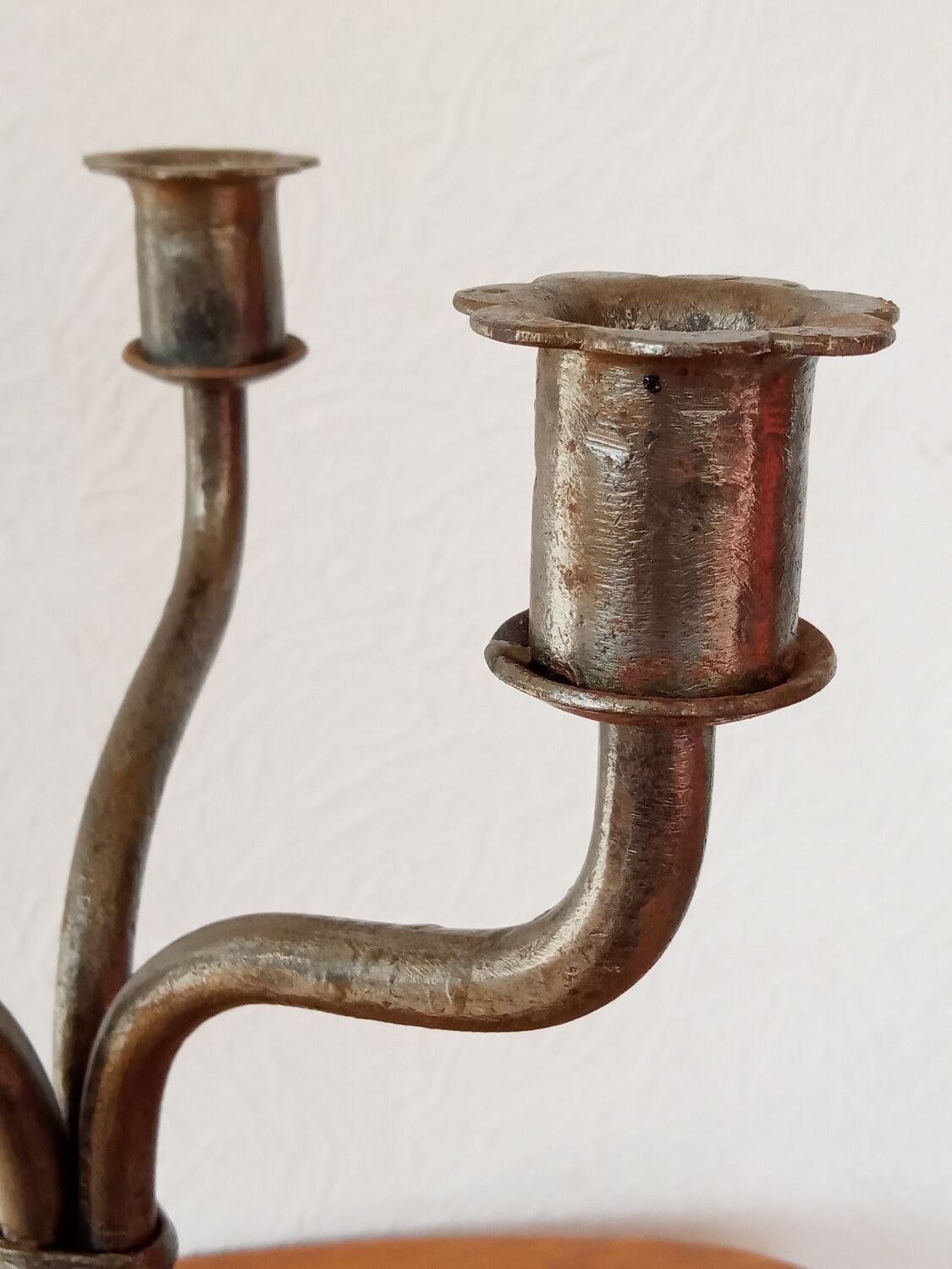 Wrought iron candlestick