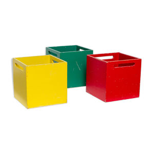 Ensemble de trois boîtes de rangement
