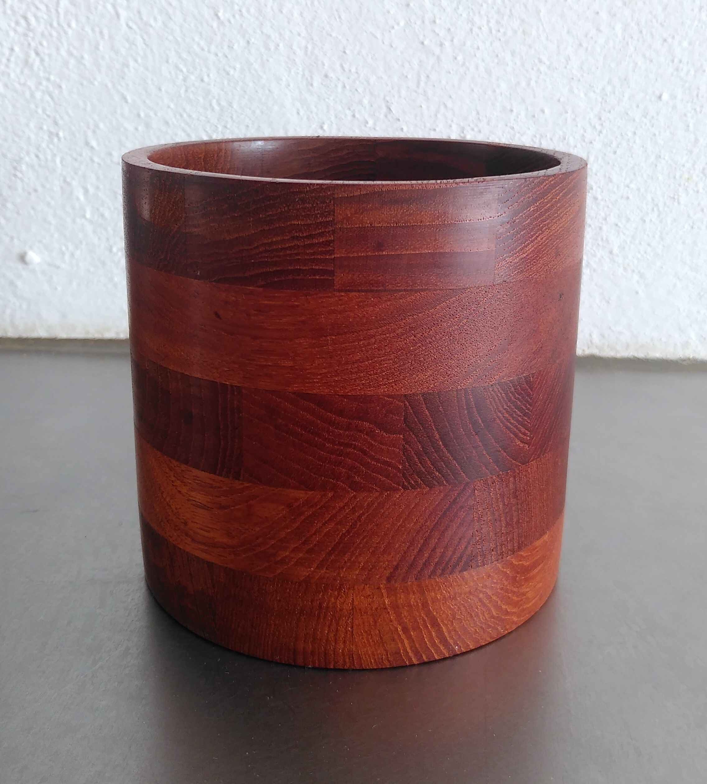 Teak pencil or utensil pot